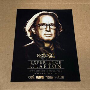 Eric Clapton - Ernie Ball - 2011 Print Advertisement